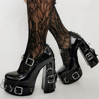 ''Spiky Mary Janes'' Mary Jane Platforms